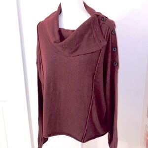 NWT SPLENDID Soft Burgundy Wool Blend Sweater